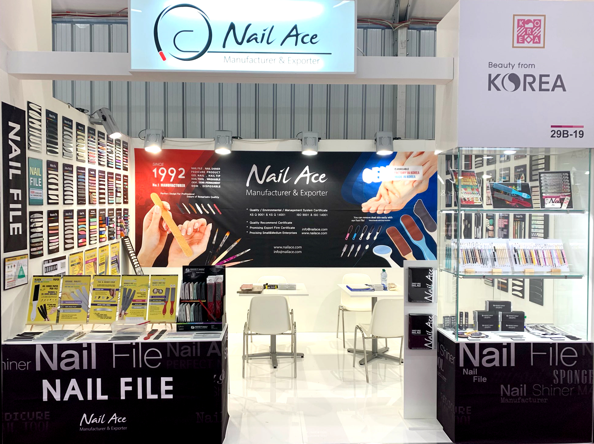 2019 Cosmoprof Worldwide Bologna Nail Ace exhibition booth