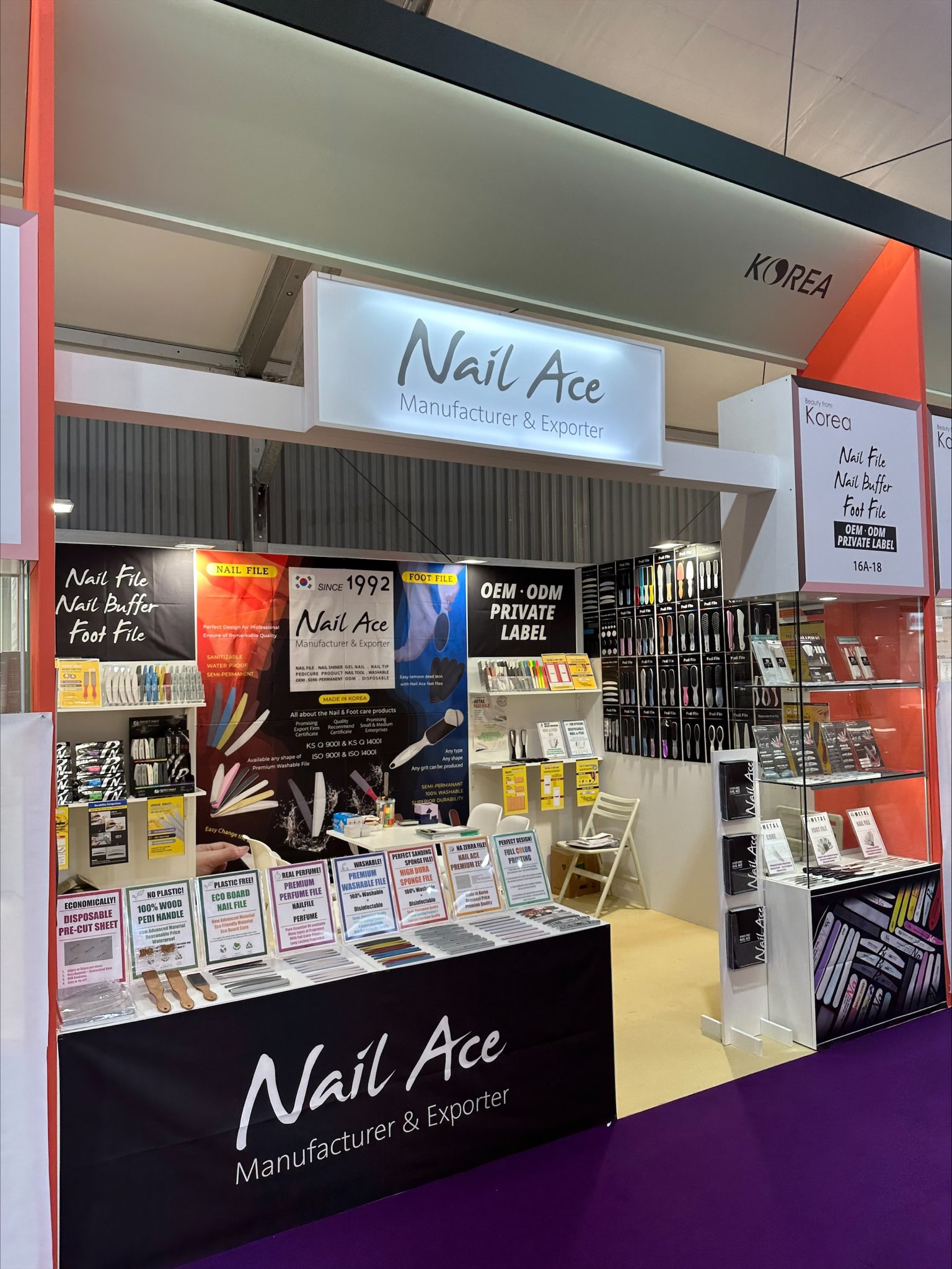 2023 Cosmoprof Worldwide Bologna Nail Ace exhibition booth