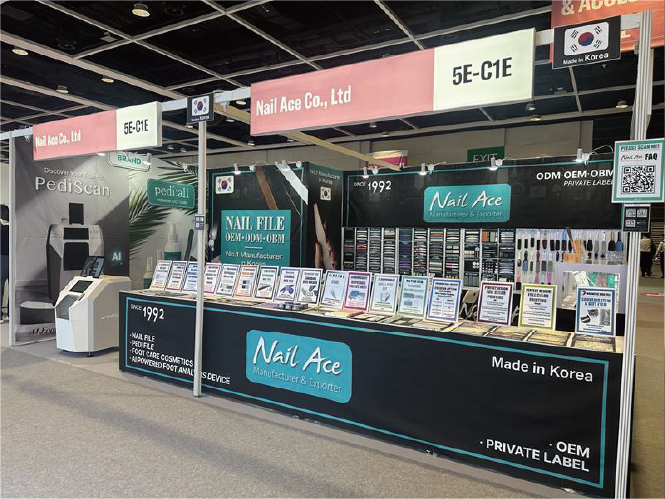 2025 Cosmoprof Asia Hong Kong Nail Ace exhibition booth